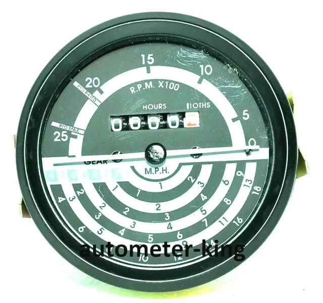 John Deere Tachometer Replacement AL30803 - Fits 820, 830, 1020, 2030, 2040, 2440 & More Models (8 Speed, 19 MPH)