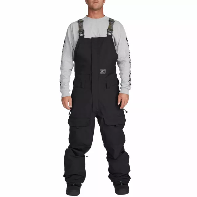 DC Shadow BIB Herren-Skihose Snowboard-Latzhose Latz-Schneehose Schwarz NEU