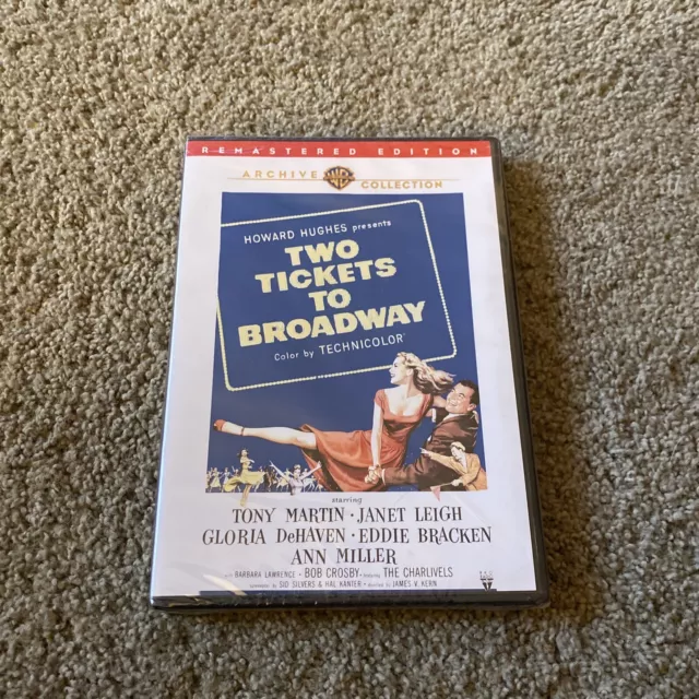 Two Tickets To Broadway: Warner Archive DVD-R - SEALED (Janet Leigh, Ann Miller)