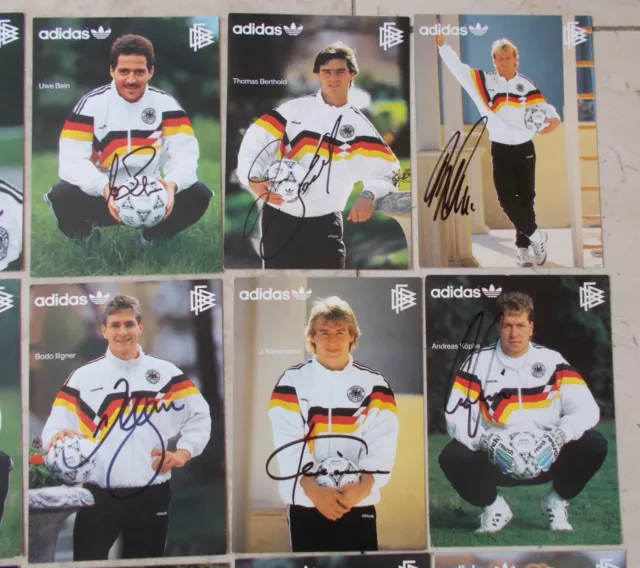 DFB 1990 - Weltmeister - AK Satz - original signiert - Rar - Bayern München - 3