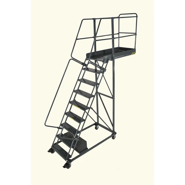 Ballymore Rolling Ladder Overall Height 130 in Steps 9 Cap 300 lb