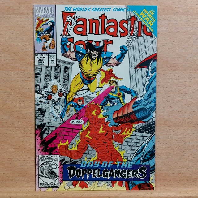 FANTASTIC FOUR #368 Comic Book (Sept, 1992) Infinity War MARVEL COMICS VF+
