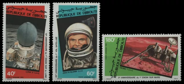 Dschibuti 1982 - Mi-Nr. 327-329 ** - MNH - Raumfahrt / Space