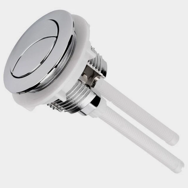 Botón de descarga inodoro doble pulsador doble media luna 2 varillas laudo redondo duradero