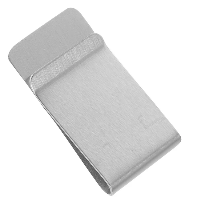 5 Clip Portabanconote In Acciaio Inox Color Argento Per Uomo