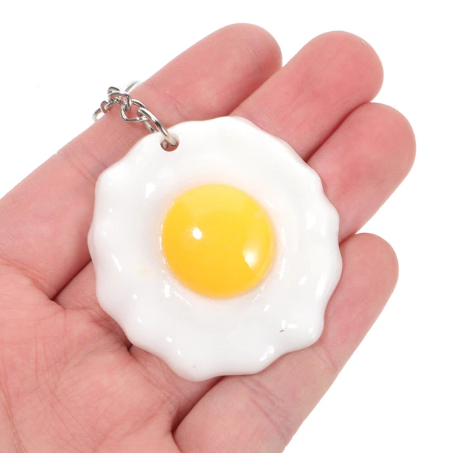 5pcs Bouled Egg Key Chain Pendants Food Charms Sac Sac à Ornements suspendus 5