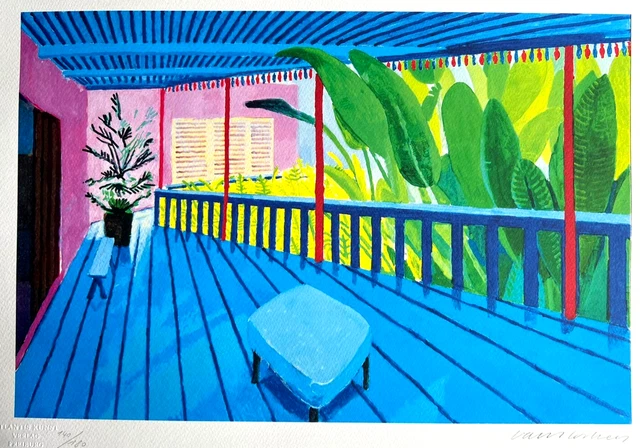 Lithographie David Hockney - Signée, Numérotée, Limitée - Avec COA