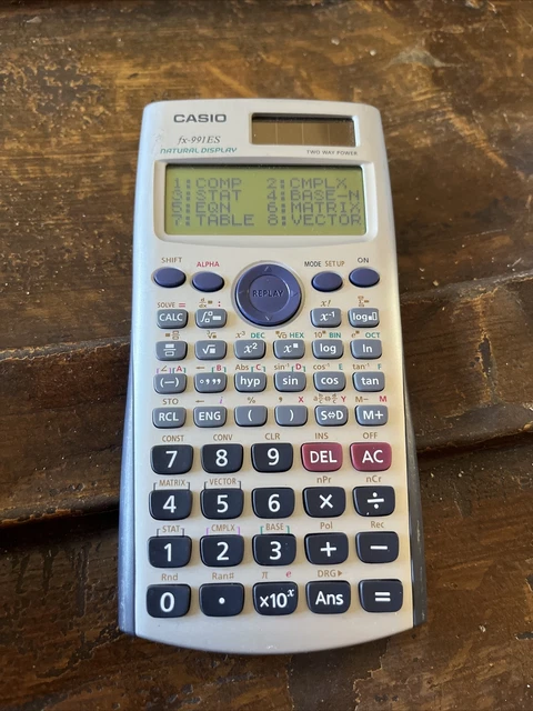 Casio Fx 991 Es Plus Wissenschaftlicher Taschenrechner CASIO FX-991-ES WISSENSCHAFTLICHER Taschenrechner mit Abdeckung EUR 16