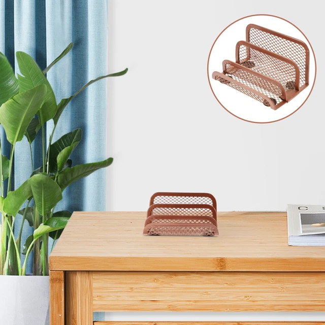 METAL DESKTOP FILE Rack Student Incline Sorter Magazine Holder £6.95 ...