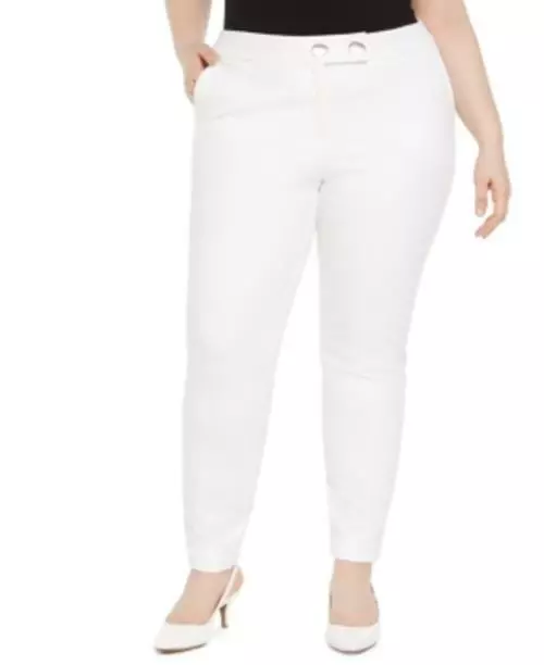 MSRP $85 Alfani Plus Size Extended Tab Skinny Pants, Size 20W