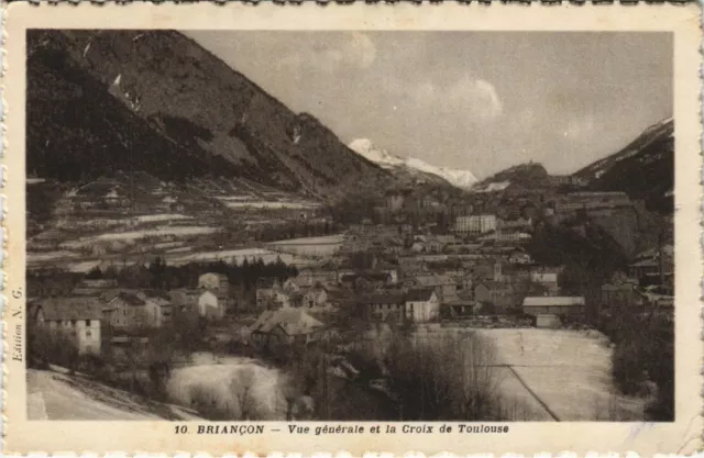 CPA AK Briancon Vue Generale et la Croix de Toulouse FRANCE (1210419)