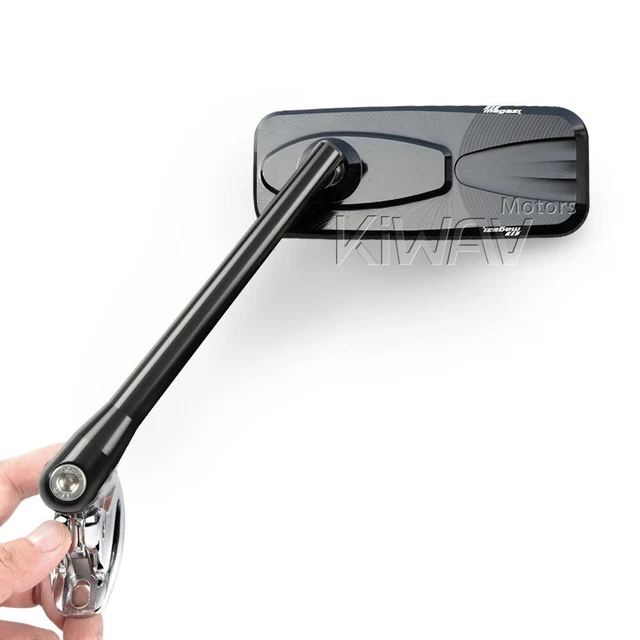 Rétroviseurs noir CNC Modern convex base chromée pour Honda CBF CBR VFR VTR