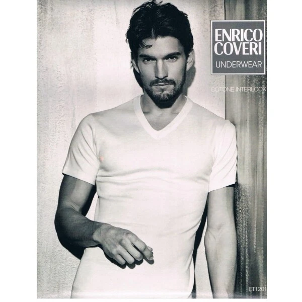 Set Da 3 Maglie Uomo Enrico Coveri Caldo Cotone Scollo V  Art.1201