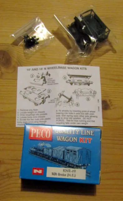 PECO QUALITY LINE N-Gauge KNR-49 10ft Brake Van (LNER) kit - NEW 2