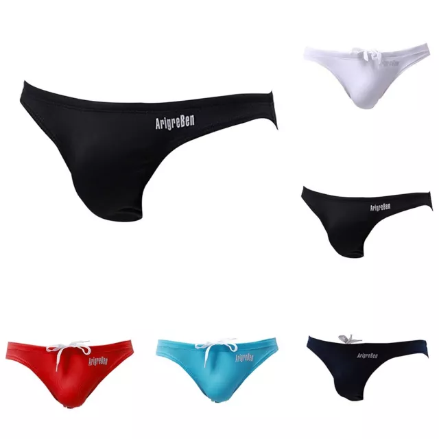 Fashion Leisure Swimwear Briefs Pants Solid Color Swim Swimming Trunks