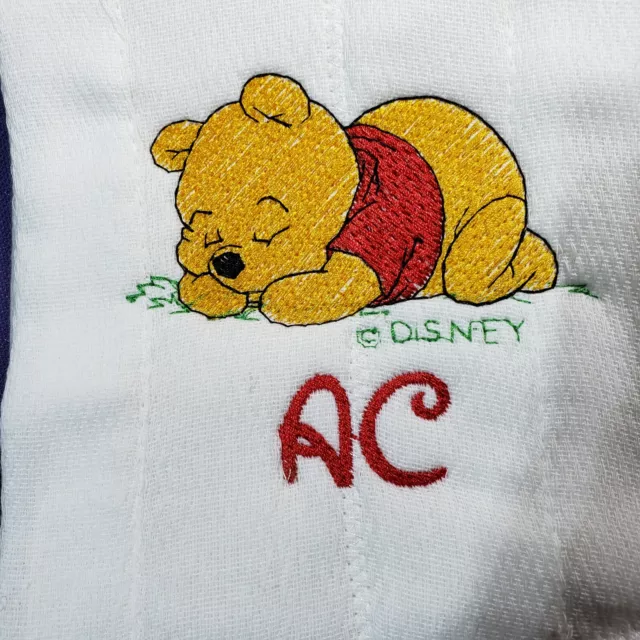 Baby Personalized Burp Cloth Pooh