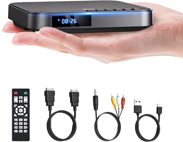 MINI DVD PLAYER HDMI for TV 1080P Multi Region DVD Player with AV ...