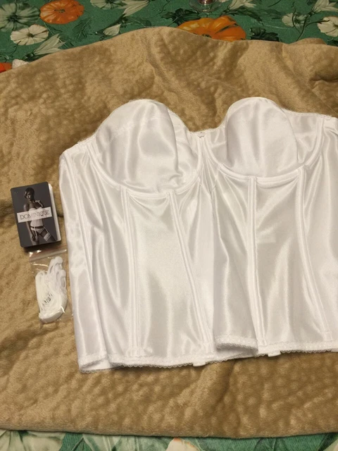 Dominique white corset bra size 46 C