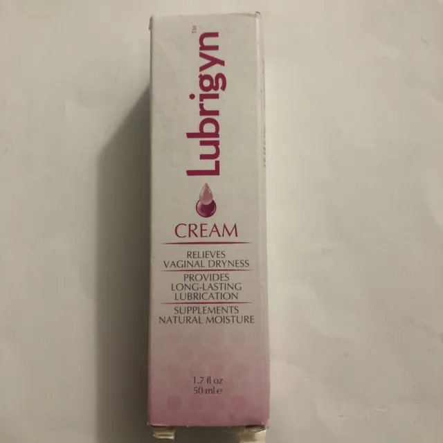 Crema Lubrigyn sin aire 1,7 oz alivia la sequedad vaginal proporciona lubricación