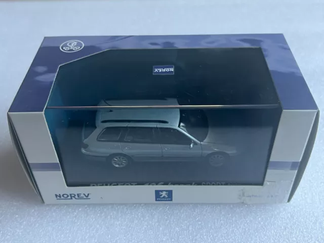 NOREV 474650 Peugeot 406 Break Sport Gris 2003 1/43 Voiture Miniature Collection
