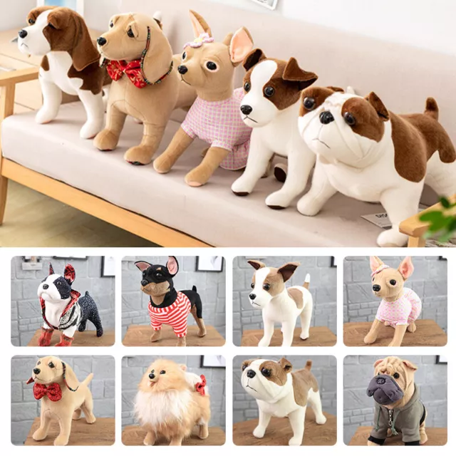 12" Lifelike Cute Dog Stuffed Chihuahua Plush Toy Doll Kid Gift Pillow NEW
