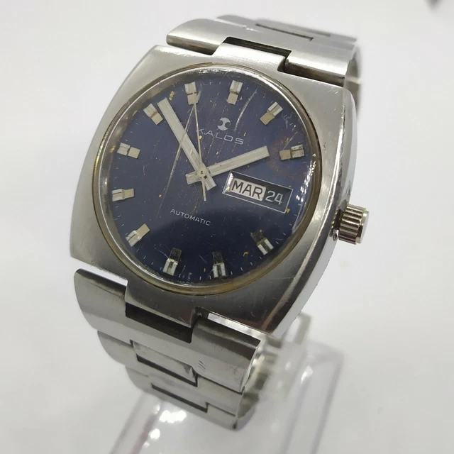 OROLOGIO DA POLSO Boulevard Vintage Da Uomo Automatico Made in Svizzera anni '50 EUR 74,70