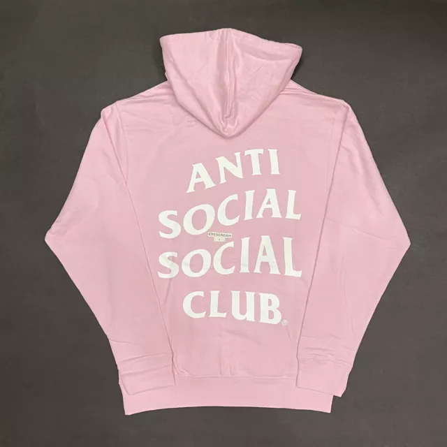 DS Auth Anti social social club know you better Pink Hoodie logo Cherry CPFM