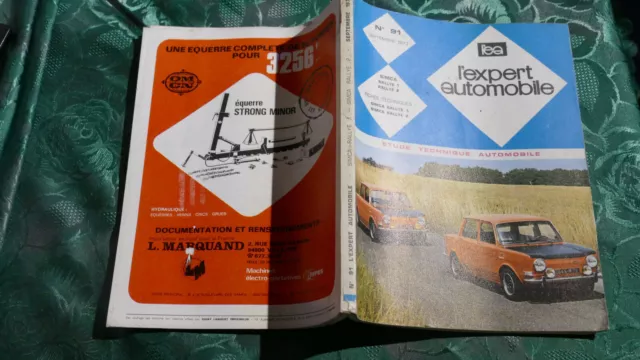 Revue Technique Auto / N°91  "Ea" 1973   Simca Rallye 1 Et 2