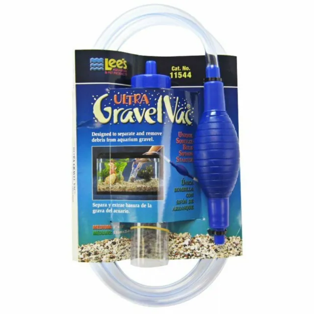 LM Lees Ultra Gravel Vac with Squeeze Bulb Medium - 10" Long