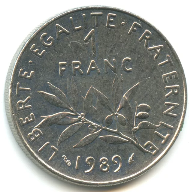 rare 1 franc argent  1989 n°5017