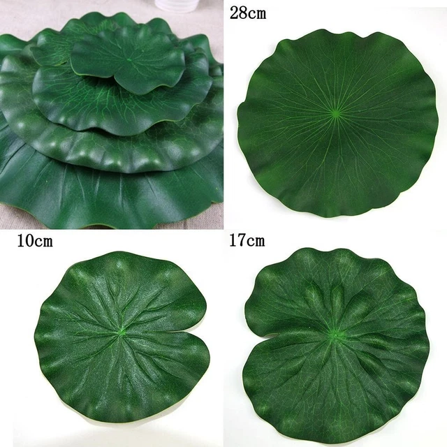 5 Nénuphars Artificiels Blancs Pour Étang - Lotus Flottants 10cm Diamètre