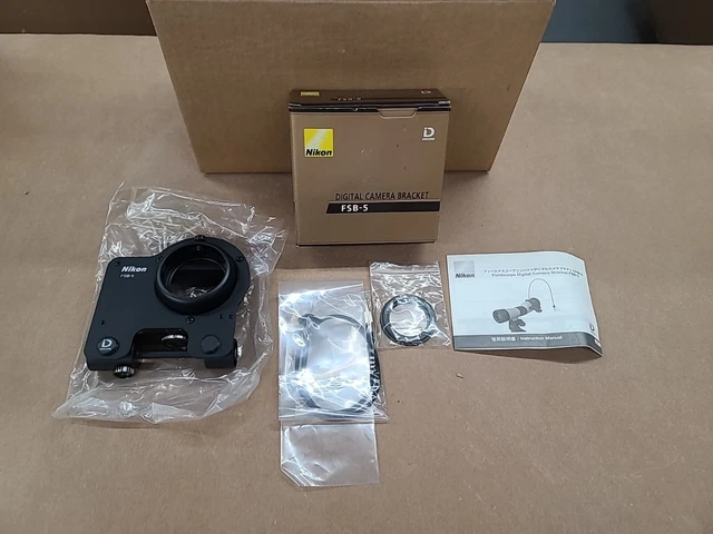 NUEVO DE LOTE ANTIGUO Nikon FSB-5 Fieldscope y ProStaff Digiscoping ADAPTADOR DE CÁMARA DIGITAL SOPORTE