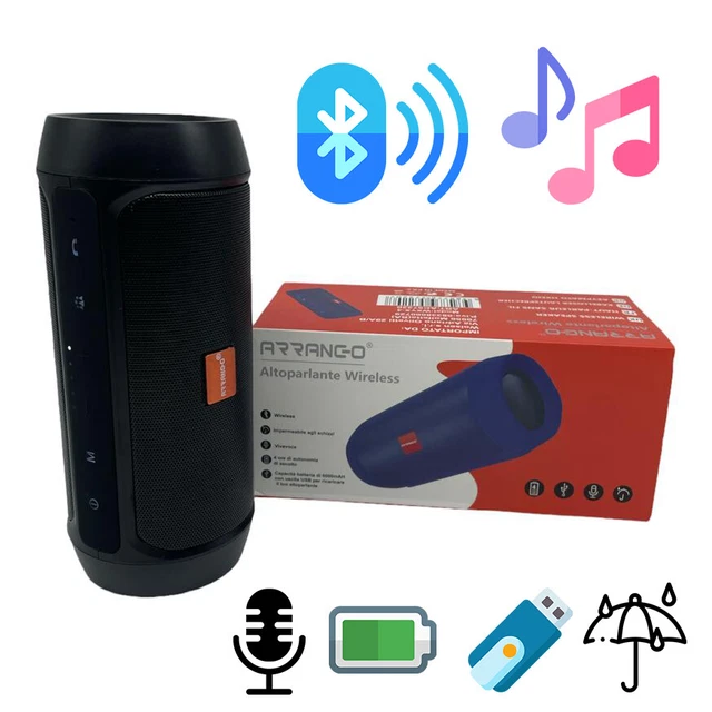 Cassa Portatile Bluetooth Usb Wireless Vivavoce Cellulare Speaker Altoparlante TrAdE Shop Traesio - Foto 11
