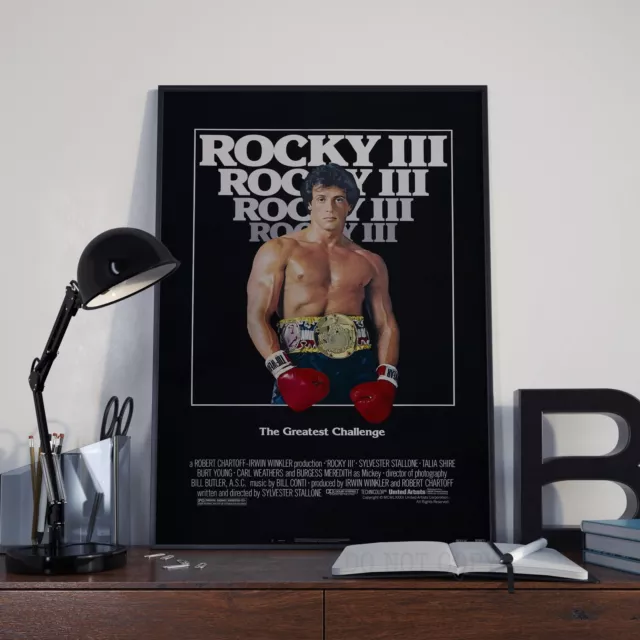 Rocky 3 Stallone Boxing  Movie Film Poster Print Picture A3 A4 Boxing Posters