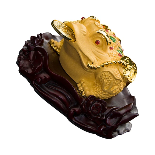 Kröte geformt Schmuck-Desktop-Toad-Ornament-Home-dekorative Harz-Handwerk