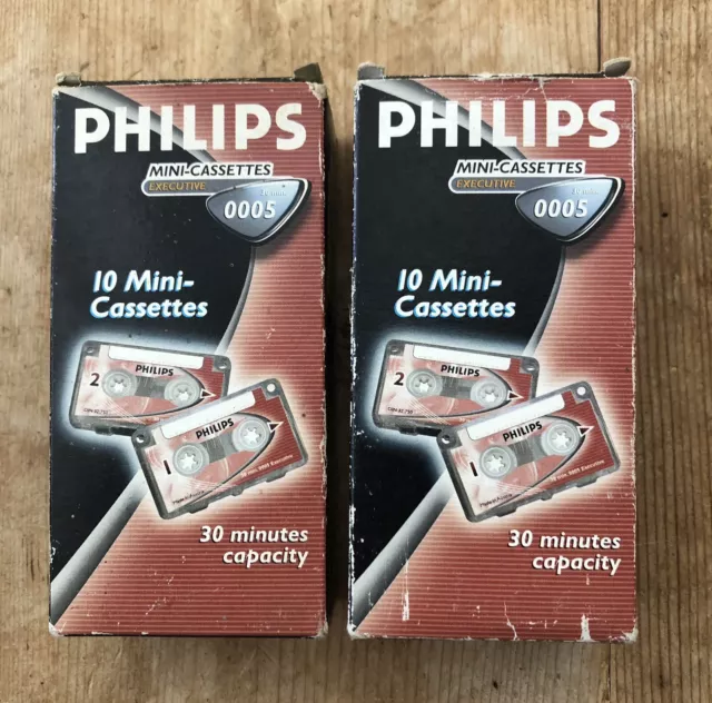  Philips LFH0007 10 Pack 60-Minute Mini Cassette Tape