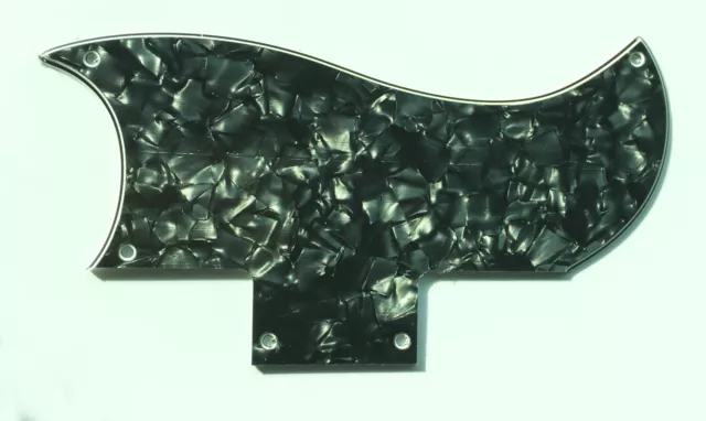 Neu Pickguard Sg Standard - Schwarz Pearl - 3 Ply- für Gitarre