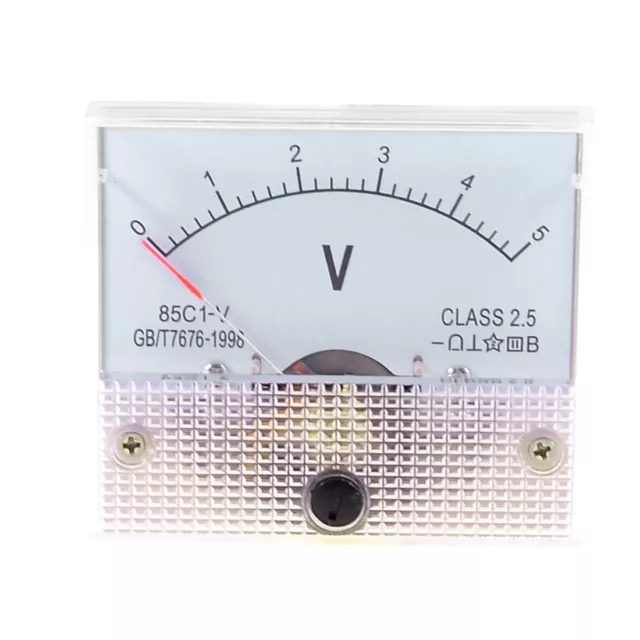 85C 1-V DC 0-5 v Rechteck Analog Panel Volt Meter Voltmeter Messgerät