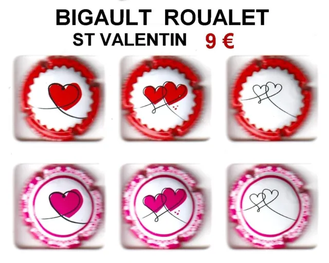 Capsule de champagne BIGAULT-ROUALET "St-Valentin"