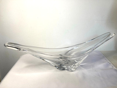 Vase  CRISTAL DAUM NANCY  COPPELIA ANEMONE signature fleurie 