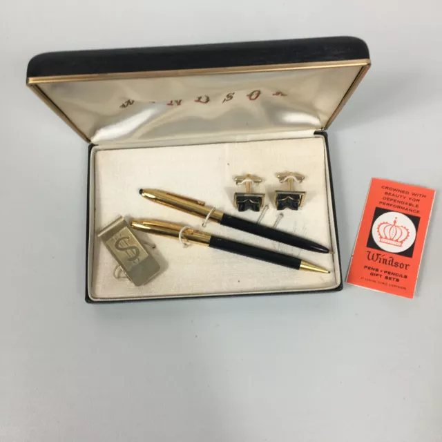 Auto-Magic Pen Set Gravity Pens With Original Box And Pamphlet