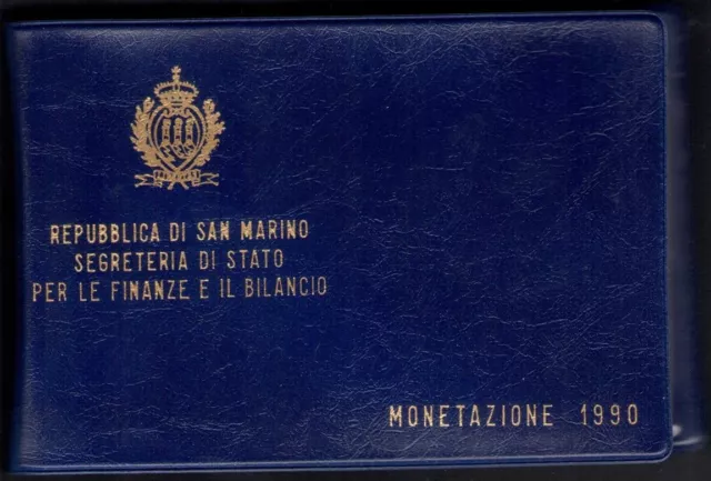 1990 Repubblica di San Marino, Monete Divisionali, FDC