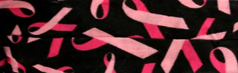 Breast Cancer Cooldana Black w/ Breast Cancer Ribbons One size fits most DBC01