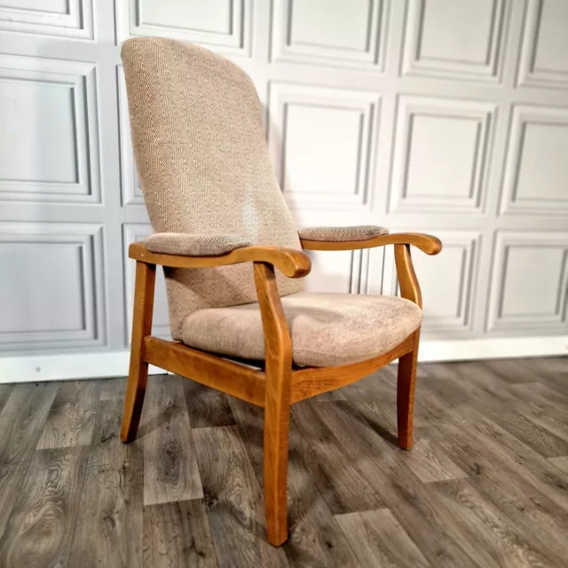 Vintage Mid-Century Style Easy Lounge High Back Chair - Retro Scandi MCM Danish