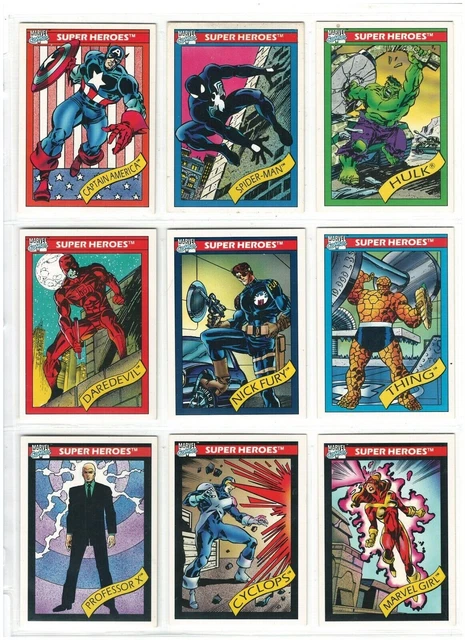 1990 Marvel Universe Series 1 Singles Pick Your Card Complete Your Set #1-81