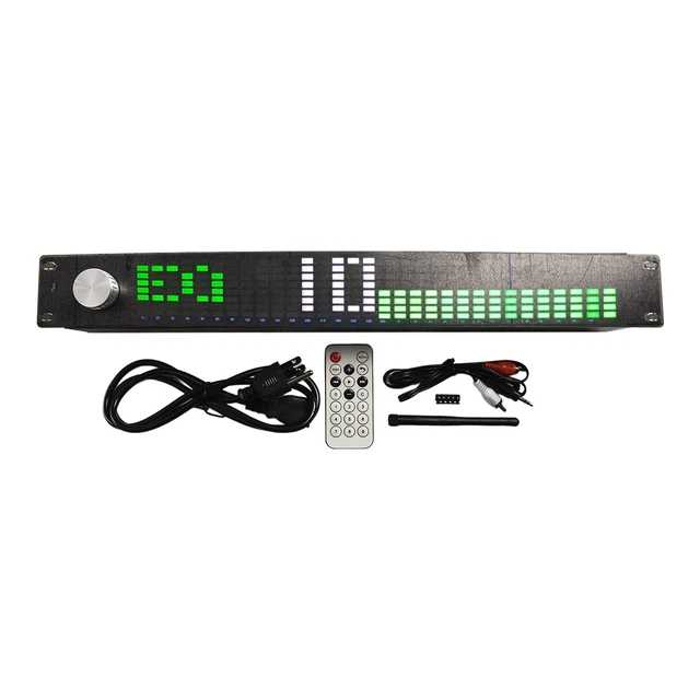 Égaliseur Numérique 15 Bandes Double Canal Avec Télécommande - Affichage Spectre 31 Bandes - Alimentation 100-240V - 9