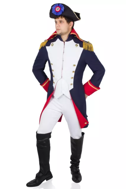 Napoleon Veste Costume de Carnaval Uniforme Théâtre Fête Redingote 46-64 Top