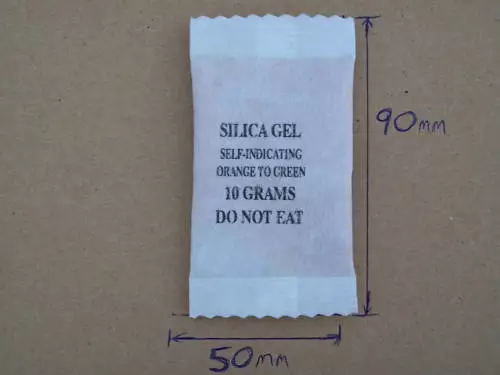 SILICA GEL 6 x10gm ORANGE TO GREEN FOR CAMERAS LENS etc