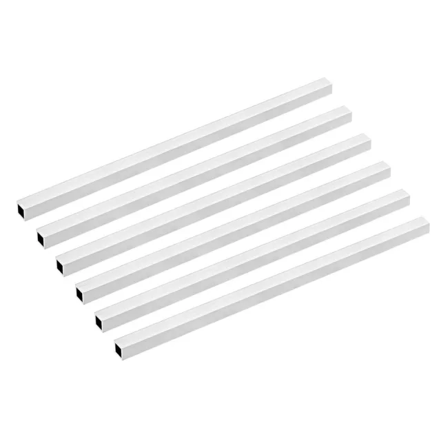 6063 Aluminium Tube Carré Tube 12mmx12mmx1mm Mur 300mm Sans Soudure Tuyau 6Pcs