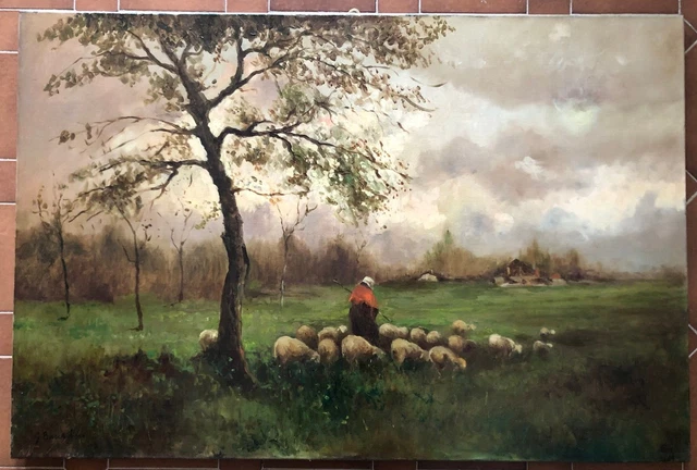 Giuseppe Buscaglione painting Return to the fold oil on canvas 120x80 cm masterpiece